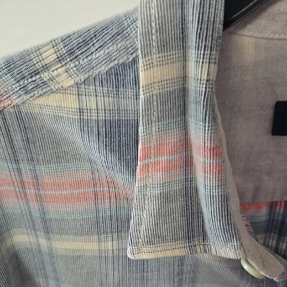 Tommy Bahama Men's Blue and Pink Plaid Shirt - Picture 6 of 11